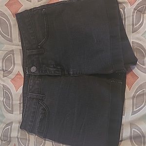 Black Denim Shorts Size 6